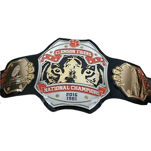 Clemson Tigers American football National Champions Belt Championship Belt WWF Belt