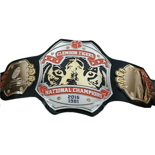 Clemson Tigers American football National Champions Belt Championship Belt WWF Belt