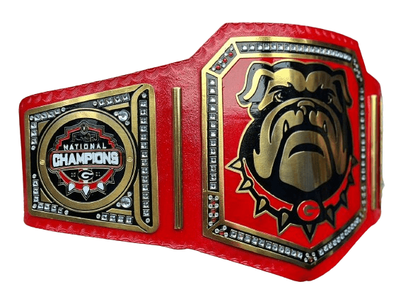 Georgia Bulldog NFL American Football Championship Belt Championship Belt WWF Belt