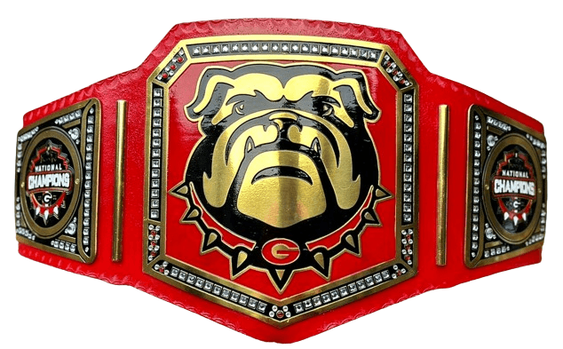 Georgia Bulldog NFL American Football Championship Belt Championship Belt WWF Belt