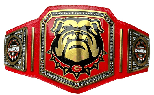 Georgia Bulldog NFL American Football Championship Belt Championship Belt WWF Belt
