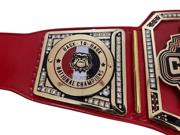 Georgia Bulldogs Super Bowl NFL Championship Replica Title Belt Championship Belt WWF Belt
