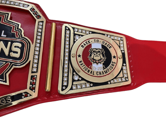 Georgia Bulldogs Super Bowl NFL Championship Replica Title Belt Championship Belt WWF Belt