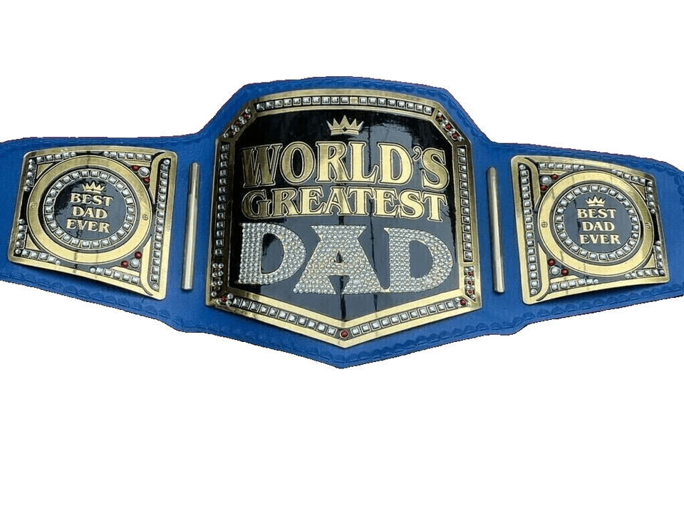 World Greatest Dad Championship Title Belt Replica Championship Belt WWF Belt