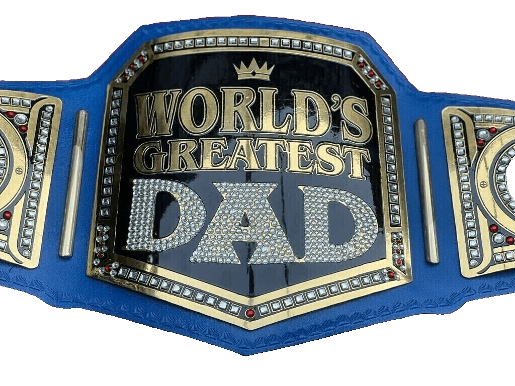 World Greatest Dad Championship Title Belt Replica Championship Belt WWF Belt