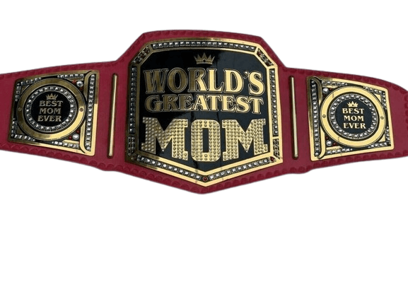 World Greatest Mom Championship Title Belt Replica Championship Belt WWF Belt