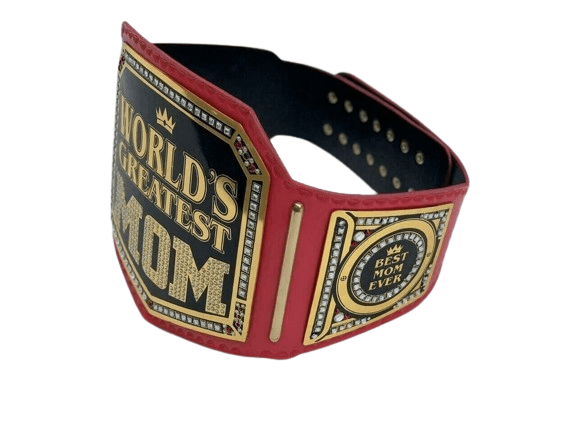 World Greatest Mom Championship Title Belt Replica Championship Belt WWF Belt