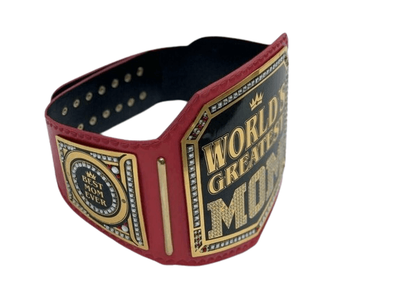 World Greatest Mom Championship Title Belt Replica Championship Belt WWF Belt