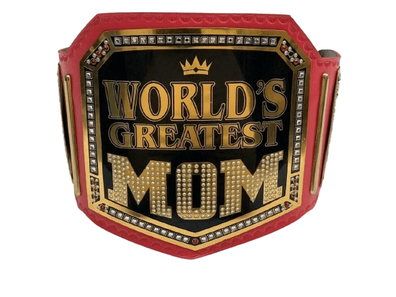World Greatest Mom Championship Title Belt Replica Championship Belt WWF Belt