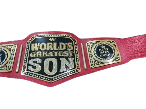 World Greatest Son Championship Title Belt Replica Championship Belt WWF Belt