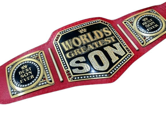 World Greatest Son Championship Title Belt Replica Championship Belt WWF Belt