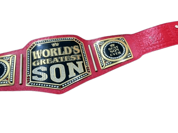 World Greatest Son Championship Title Belt Replica Championship Belt WWF Belt
