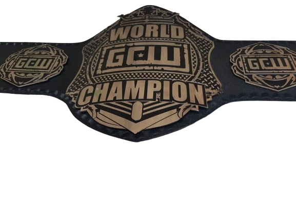 Game Changer Wrestling GCW World Championship Leather Belt Adult Brand New 2MM