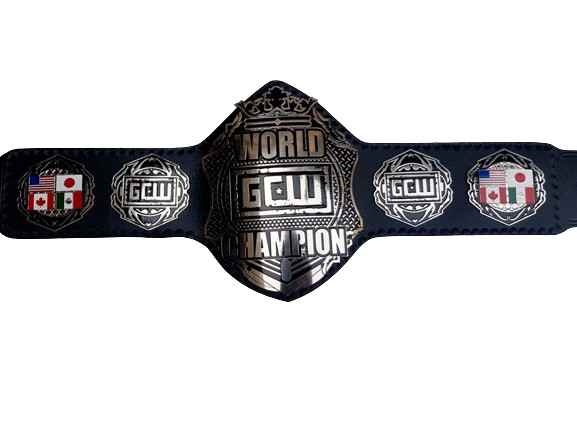 Game Changer Wrestling GCW World Championship Leather Belt Adult Brand New 2MM