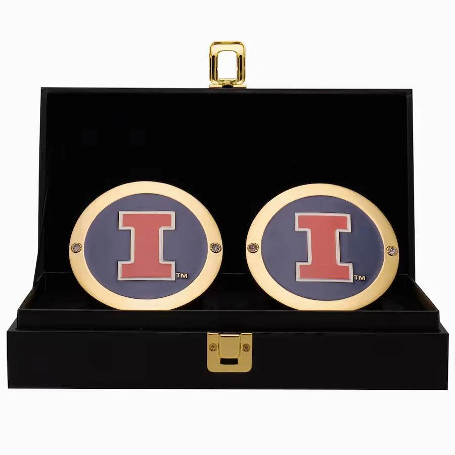 Illinois Fighting Illini Championship Replica Side Plate Box Set Championship Belt WWF Belt