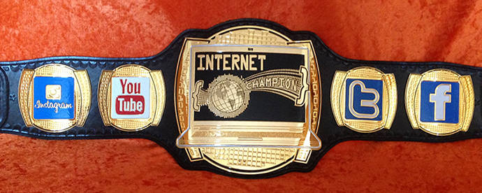 Zack Ryder Matt Cardona Internet Championship Replica Title Belt Championship Belt WWF Belt