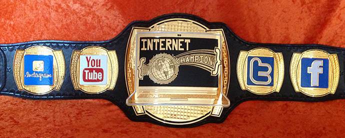Zack Ryder Matt Cardona Internet Championship Replica Title Belt Championship Belt WWF Belt