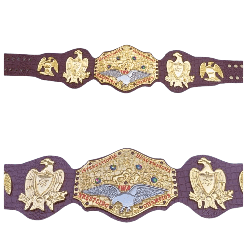 IWA International Mil Mascaras Heavyweight Wrestling Champion Belt Jap
