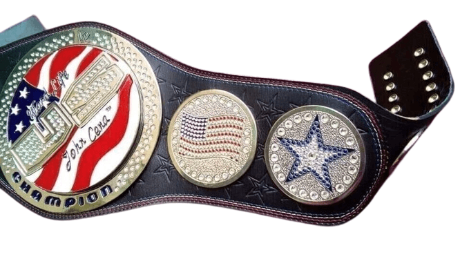 WWE John Cena US Spinner Championship Title Belt - WWF Belt