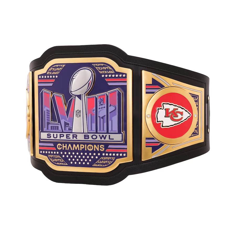 WWE Super Bowl LVIII Kansas City Chiefs Champions Legacy Belt Championship Belt WWF Belt
