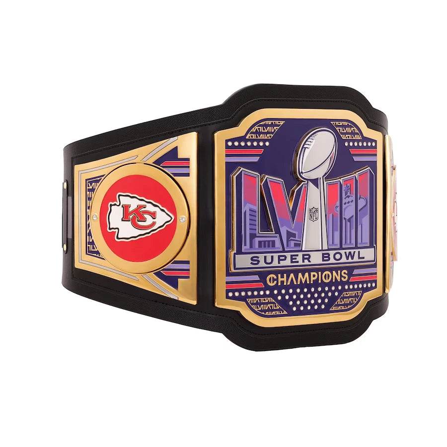 WWE Super Bowl LVIII Kansas City Chiefs Champions Legacy Belt Championship Belt WWF Belt