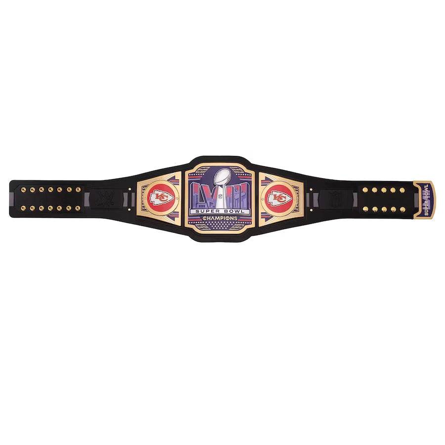 WWE Super Bowl LVIII Kansas City Chiefs Champions Legacy Belt Championship Belt WWF Belt
