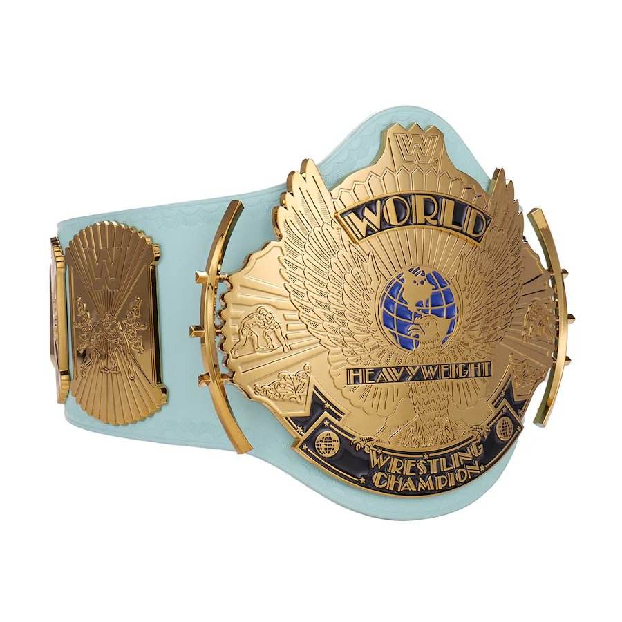 Light Blue WWE Winged Eagle Championship Replica Title Belt Championship Belt WWF Belt