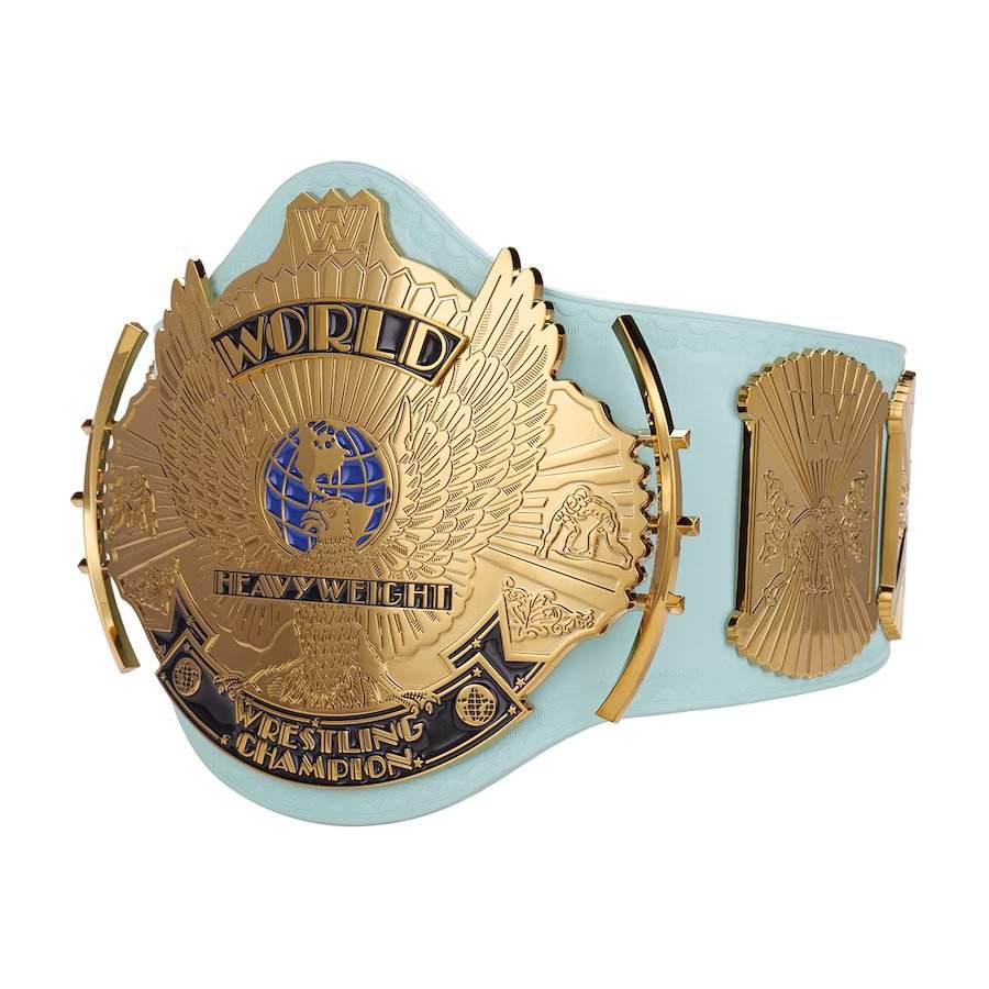 Light Blue WWE Winged Eagle Championship Replica Title Belt Championship Belt WWF Belt