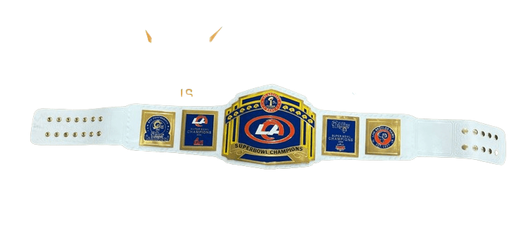 LOS ANGELES LA SUPERBOWL RAMS NFL Championship Belt Championship Belt WWF Belt