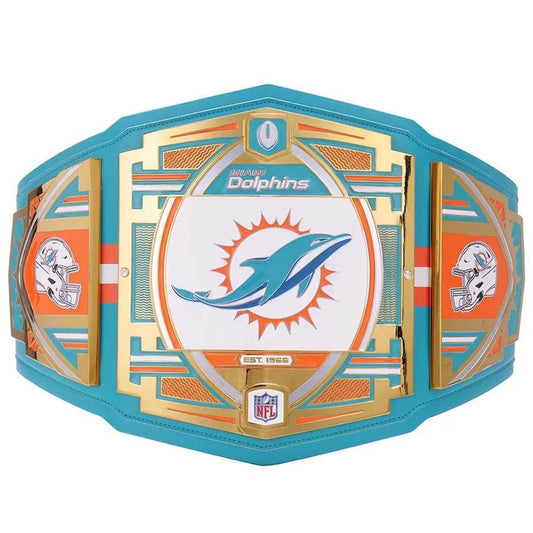 Miami Dolphins WWE Legacy Title Belt Championship Belt WWF Belt