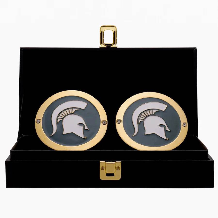 Michigan State Spartans Championship Replica Side Plate Box Set Championship Belt WWF Belt