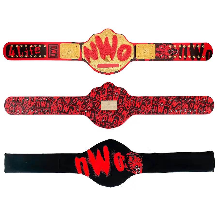 nWo Signature Series Wolfpac Championship Replica Title Belt Championship Belt WWF Belt