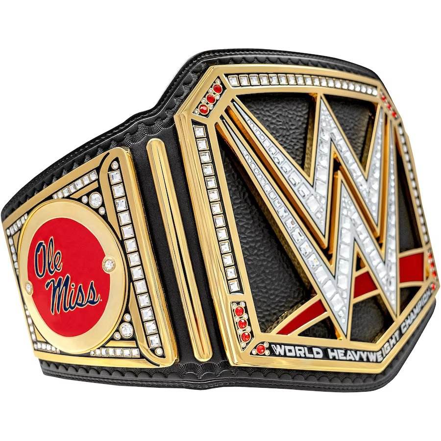 Ole Miss Rebels WWE Championship Replica Title Belt Championship Belt WWF Belt