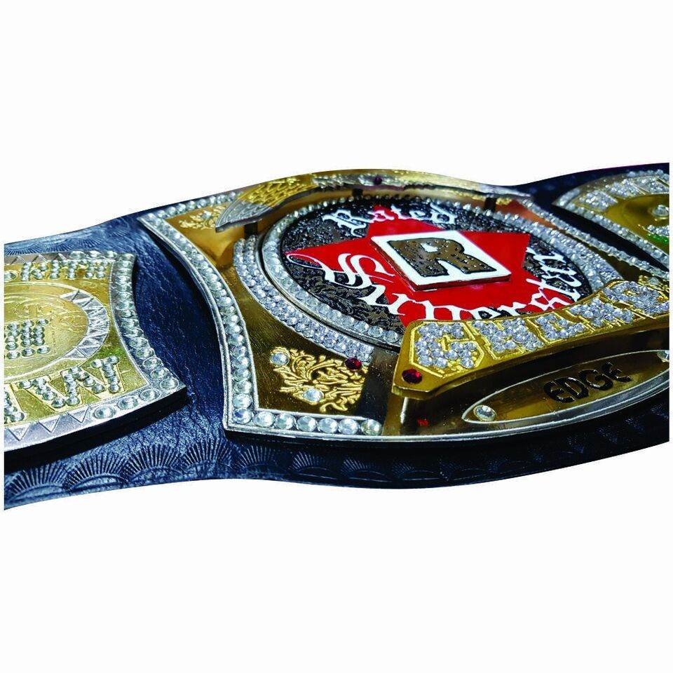 WWE Edge R Rated Championship Replica Title Belt Championship Belt WWF Belt