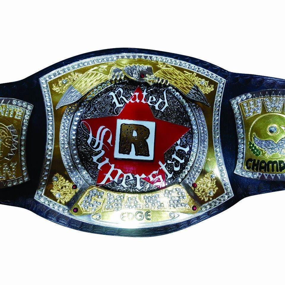 WWE Edge R Rated Championship Replica Title Belt Championship Belt WWF Belt