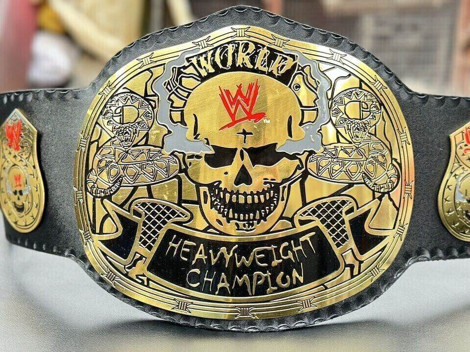 WWE World Heavyweight Championship Smoking Skull Belt Championship Belt WWF Belt