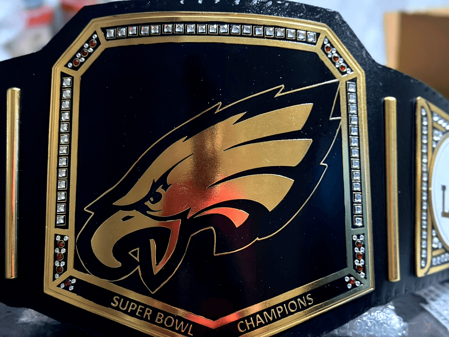 Philadelphia Eagles NFL Super Bowl Championship Belt Championship Belt WWF Belt