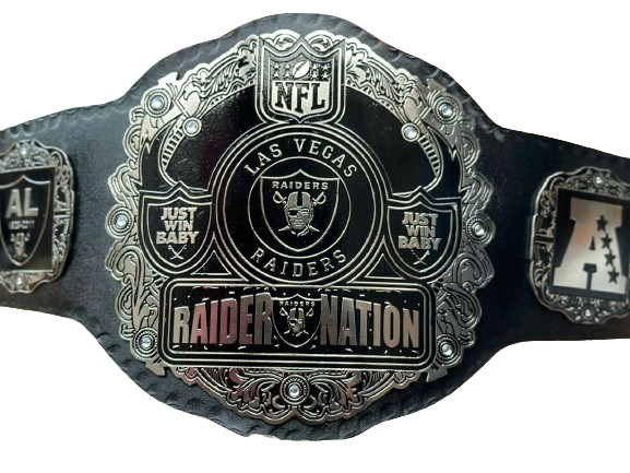 Las Vegas Raider Nation NFL Super Bowl Champions Championship Belt 2mm Brass