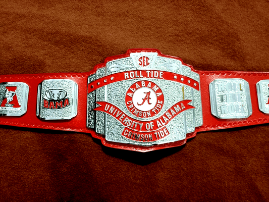 New Alabama Roll Tide Football Championship Belt 2mm Brass Championship Belt WWF Belt