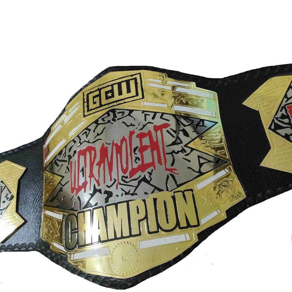 GCW ultraviolent Wrestling Championship Title Belt Championship Belt WWF Belt