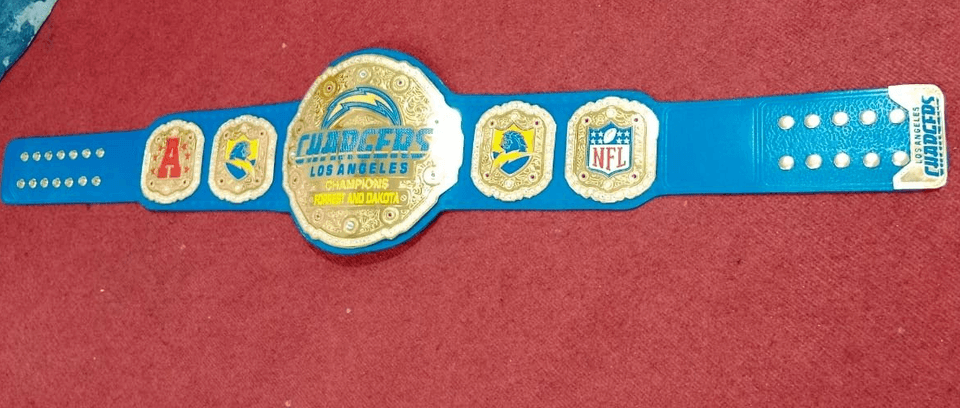 Los Angeles Chargers NFL championship Title Belt Championship Belt WWF Belt