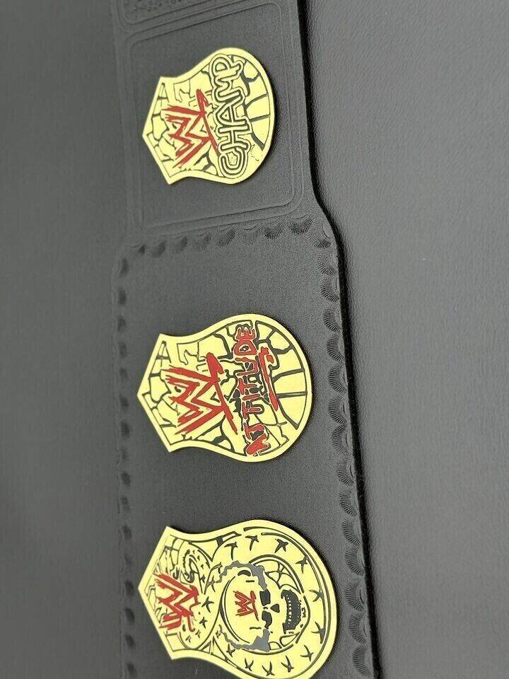 WWE World Heavyweight Championship Smoking Skull Belt Championship Belt WWF Belt