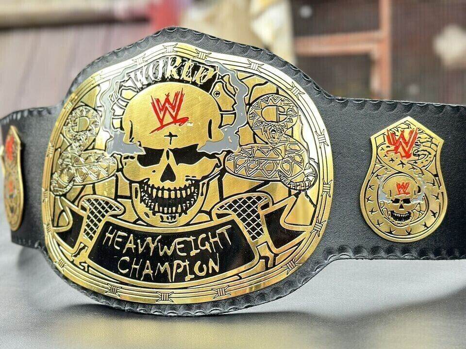 WWE World Heavyweight Championship Smoking Skull Belt Championship Belt WWF Belt