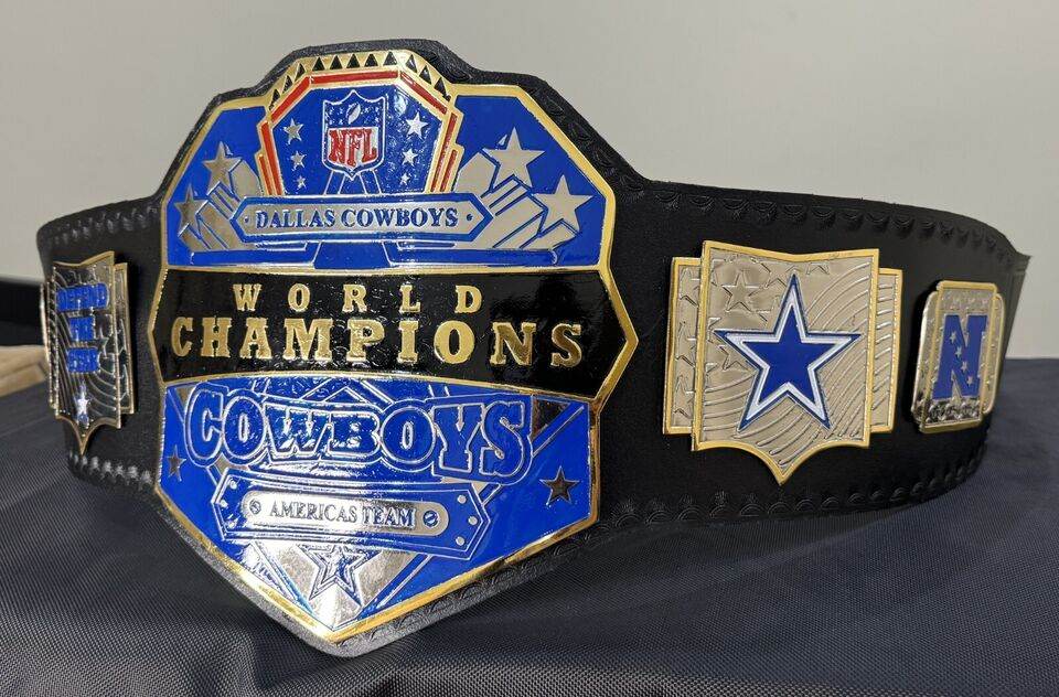 Dallas Cowboys Championship Belt 2mm brass adult size belt Championship Belt WWF Belt