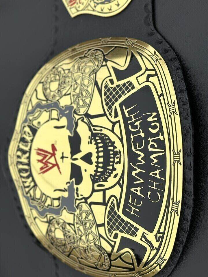 WWE World Heavyweight Championship Smoking Skull Belt Championship Belt WWF Belt