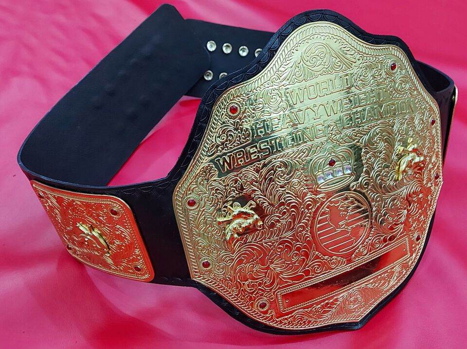 WWE Big Gold World Heavyweight Championship Tittle Belt Championship Belt WWF Belt