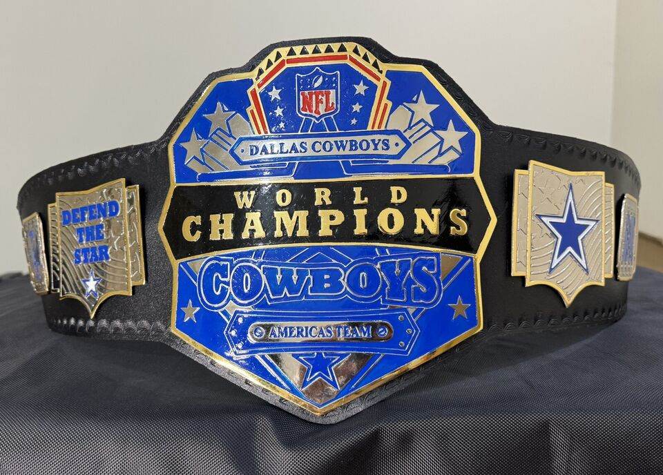 Dallas Cowboys Championship Belt 2mm brass adult size belt Championship Belt WWF Belt