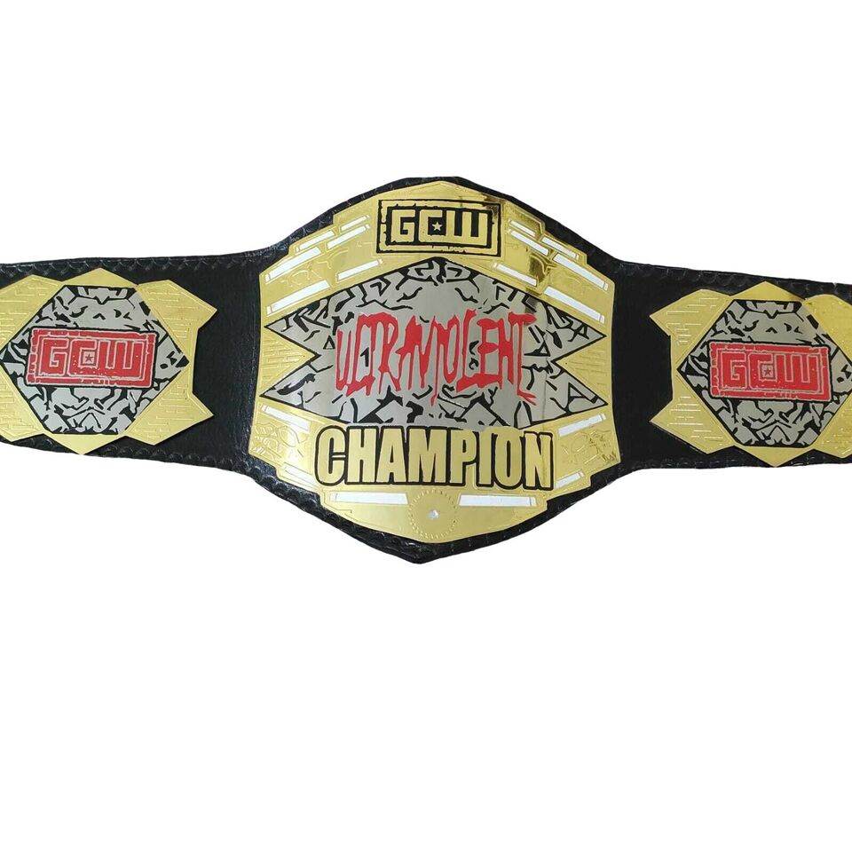 GCW ultraviolent Wrestling Championship Title Belt Championship Belt WWF Belt