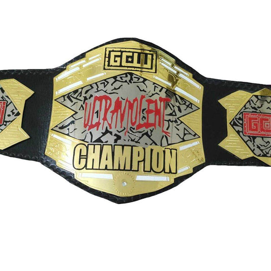 GCW ultraviolent Wrestling Championship Title Belt Championship Belt WWF Belt
