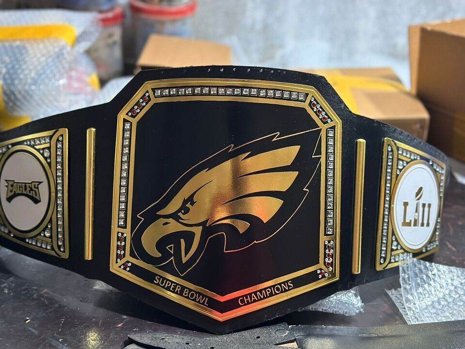 Philadelphia Eagles NFL Super Bowl Championship Belt Championship Belt WWF Belt